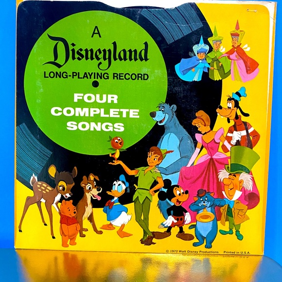 WALT DISNEY VTG 70s PRESENTS ACTING OUT THE A B C’S DISNEYLAND VINYL RECORD 7” - Picture 2 of 15